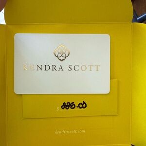Kendra Scott Yellow Gift Card Holder